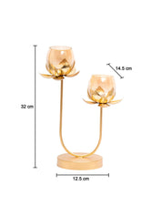 Lotus Mercury Candle Holder Set