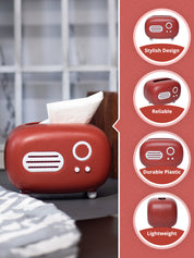 Red Radio Napkin Holder Box