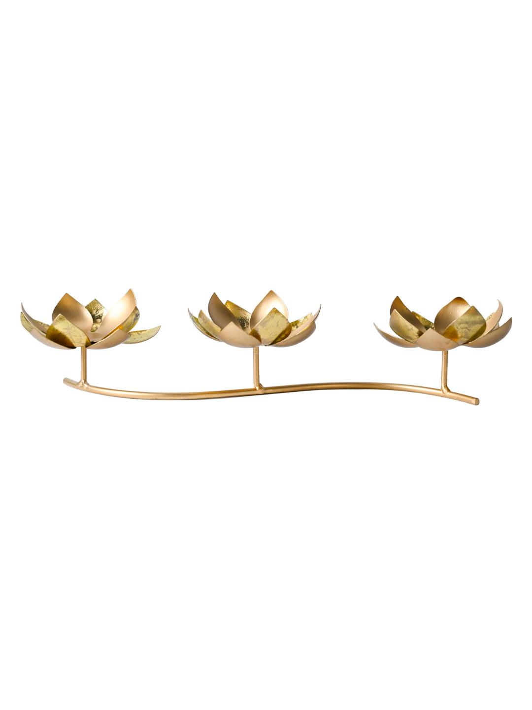 Lotus Mercury Votive Holder Set of 3