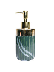 Golden Ribbed Soap Dispenser