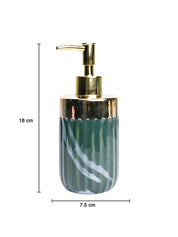 Golden Ribbed Soap Dispenser