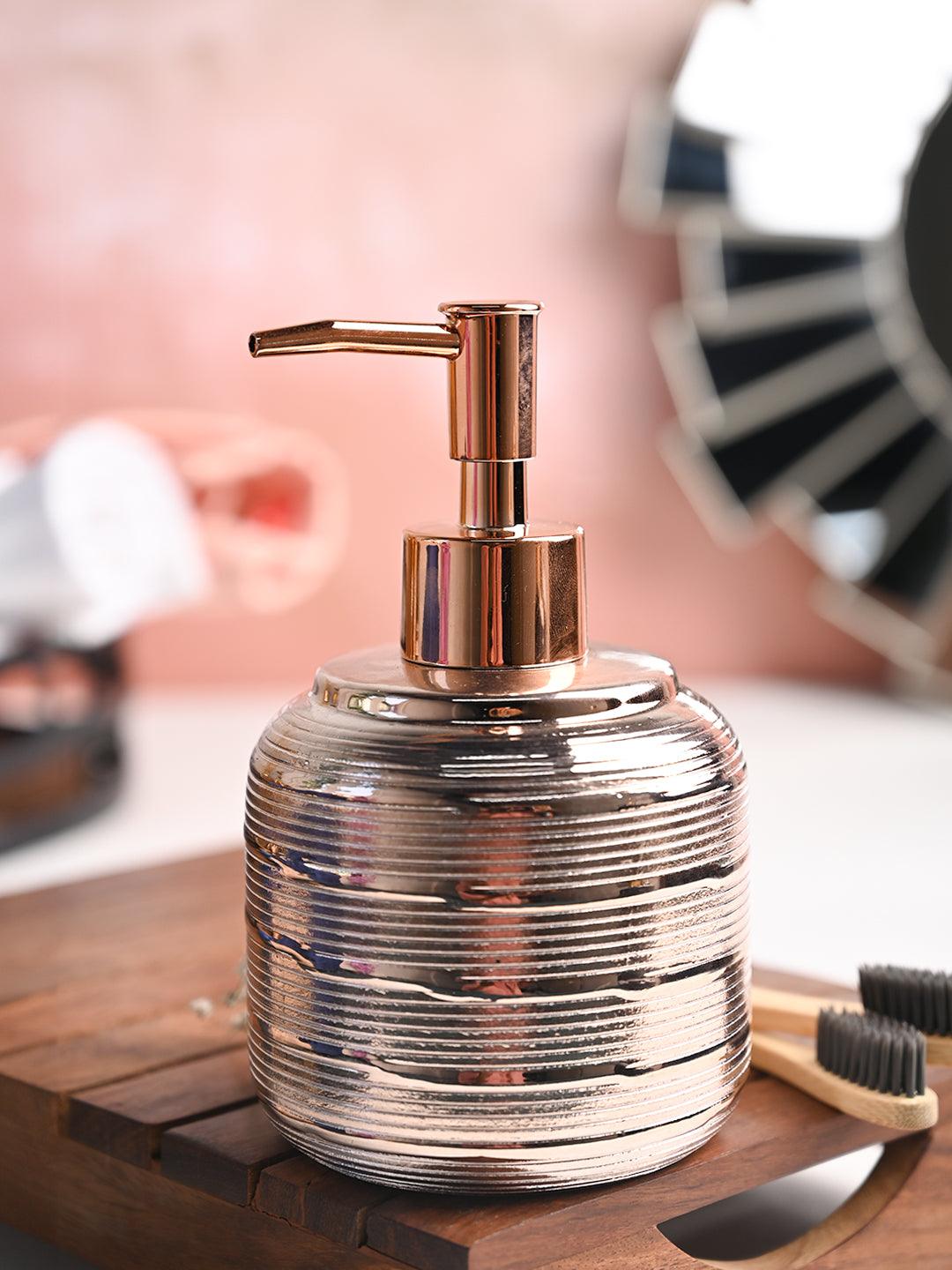 Rose Gold Spiral Soap Dispenser