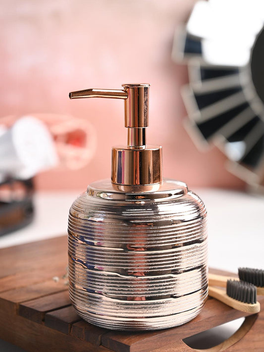 Rose Gold Spiral Soap Dispenser