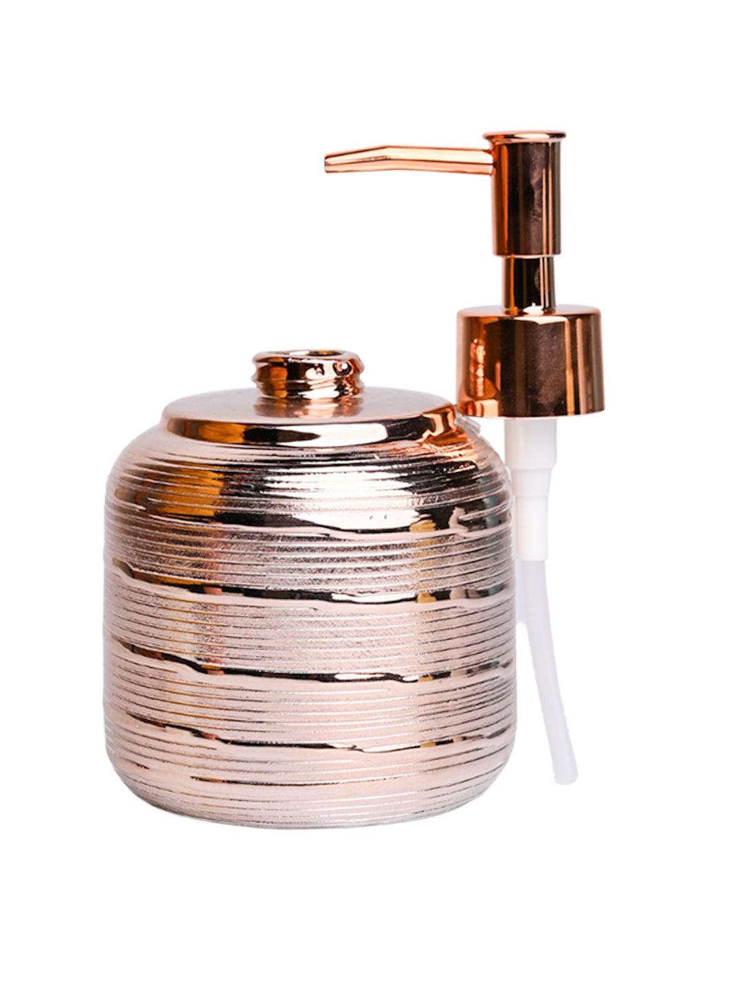 Rose Gold Spiral Soap Dispenser
