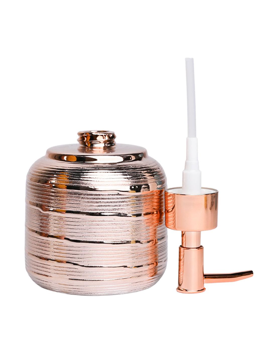 Rose Gold Spiral Soap Dispenser