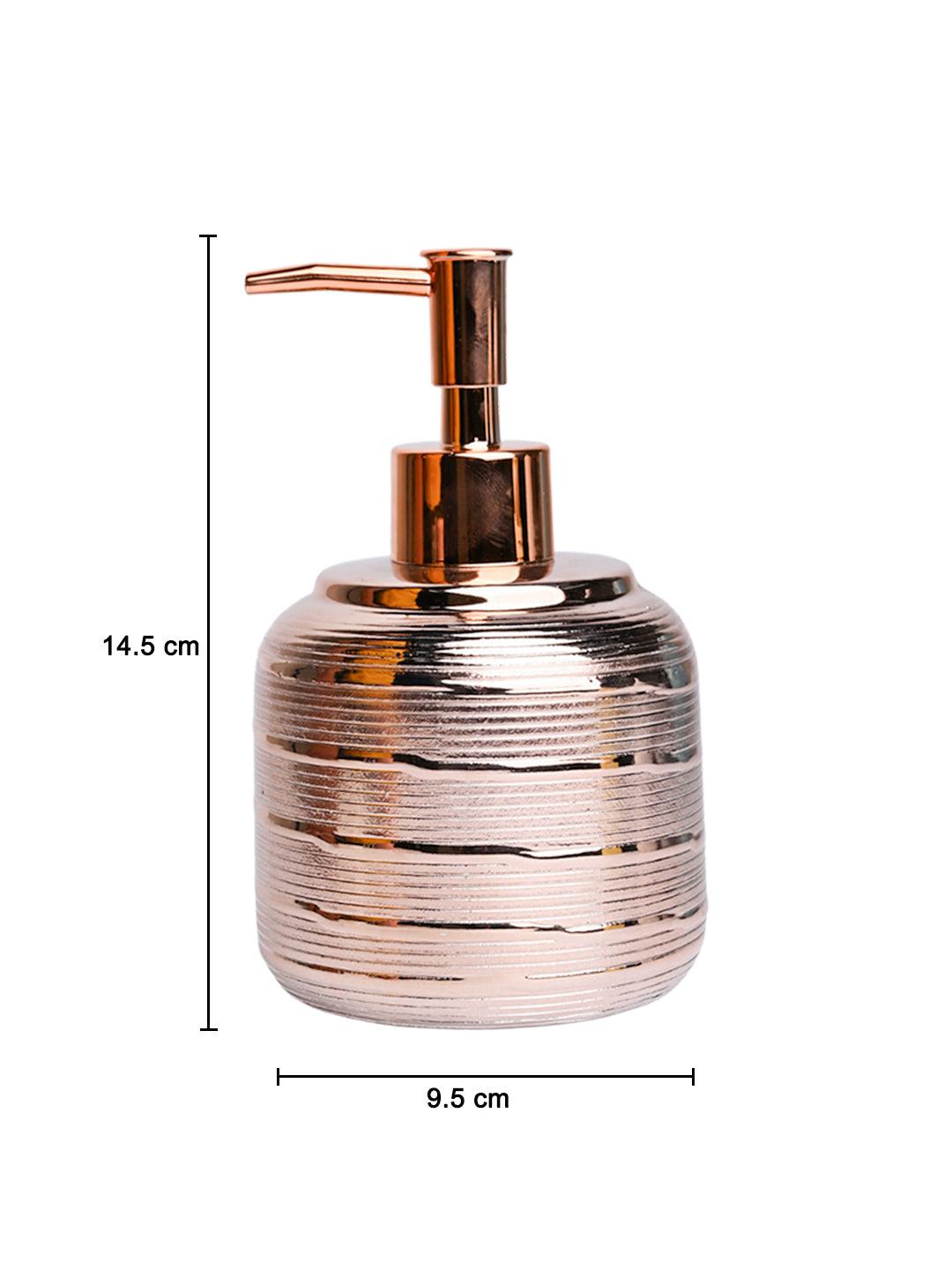 Rose Gold Spiral Soap Dispenser