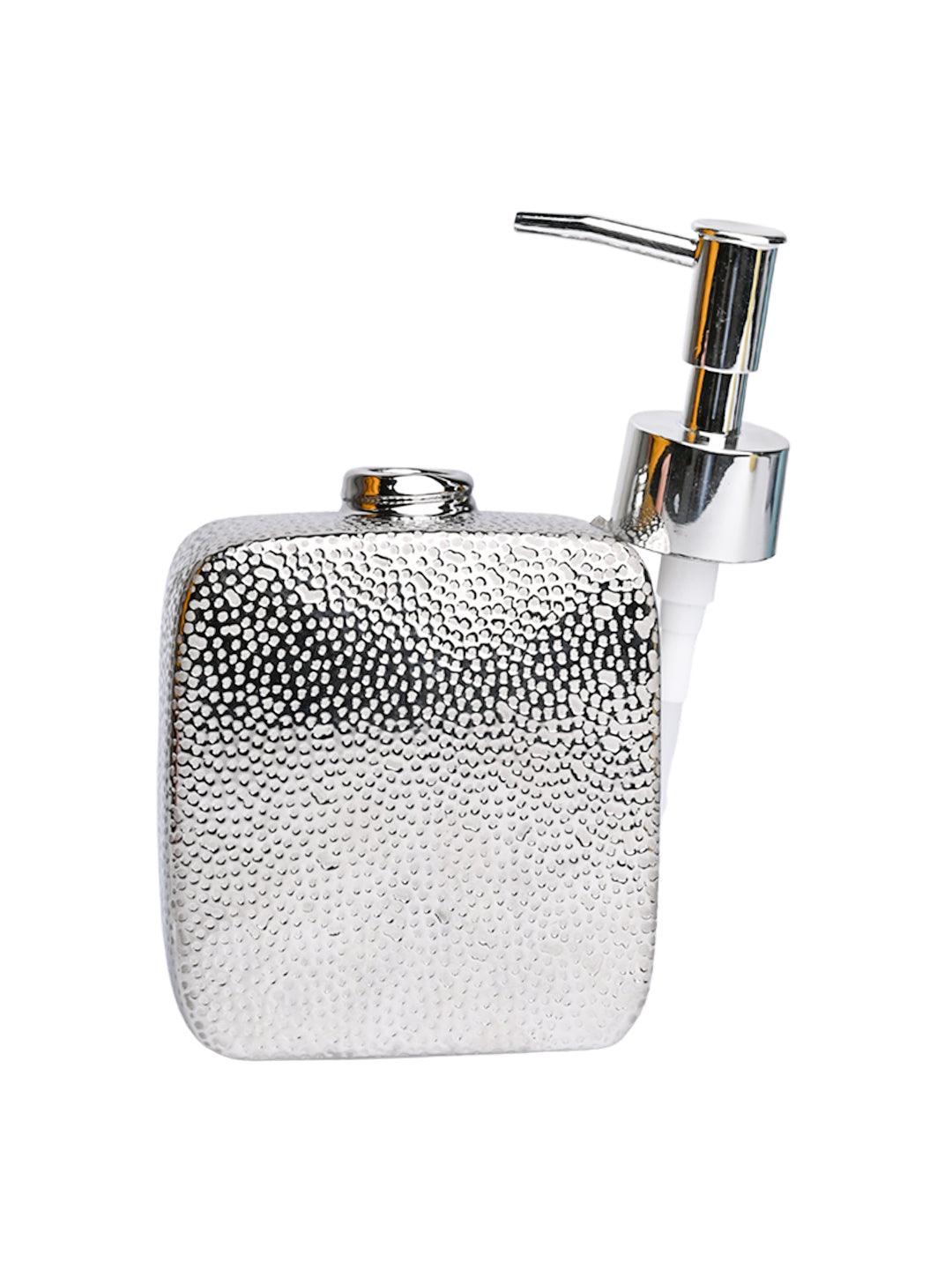 Silver Embossed Soap Dispenser