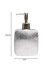 Silver Embossed Soap Dispenser