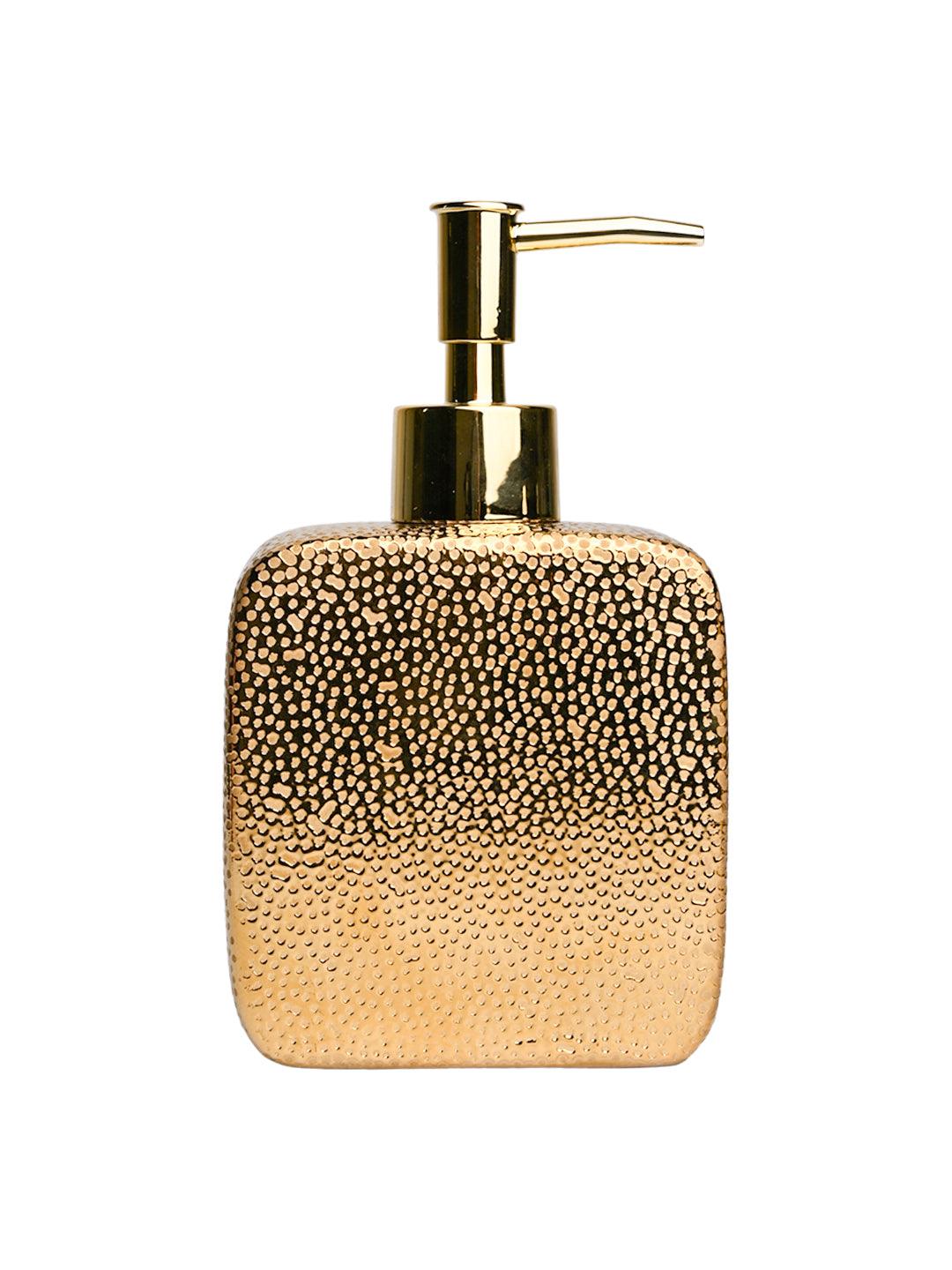 Golden Embossed Soap Dispenser