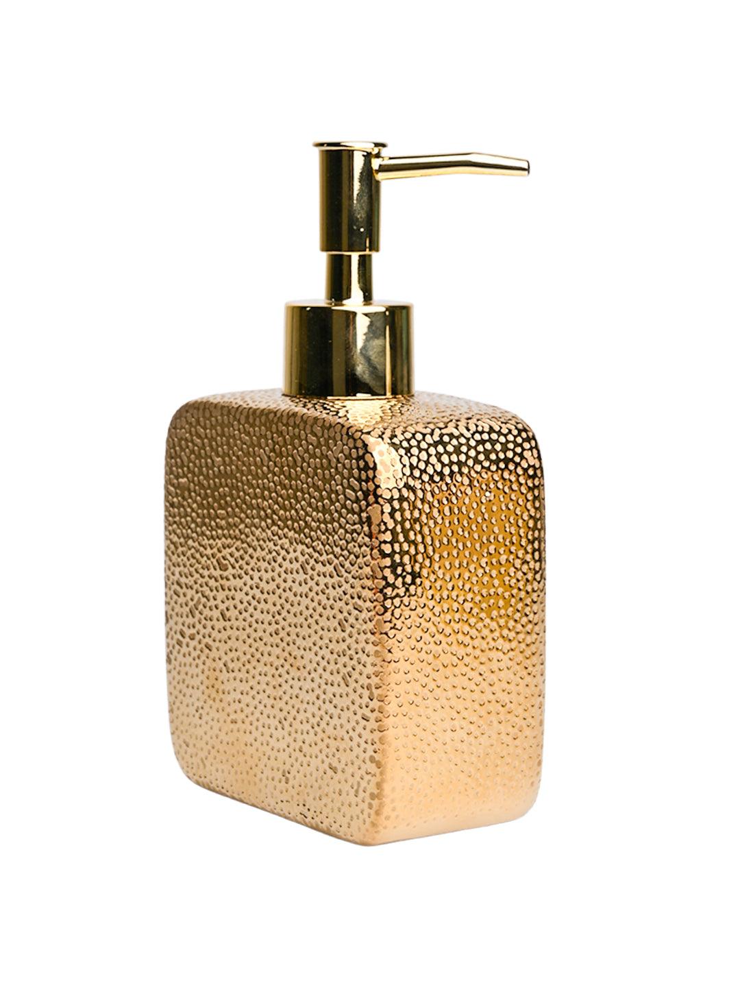 Golden Embossed Soap Dispenser