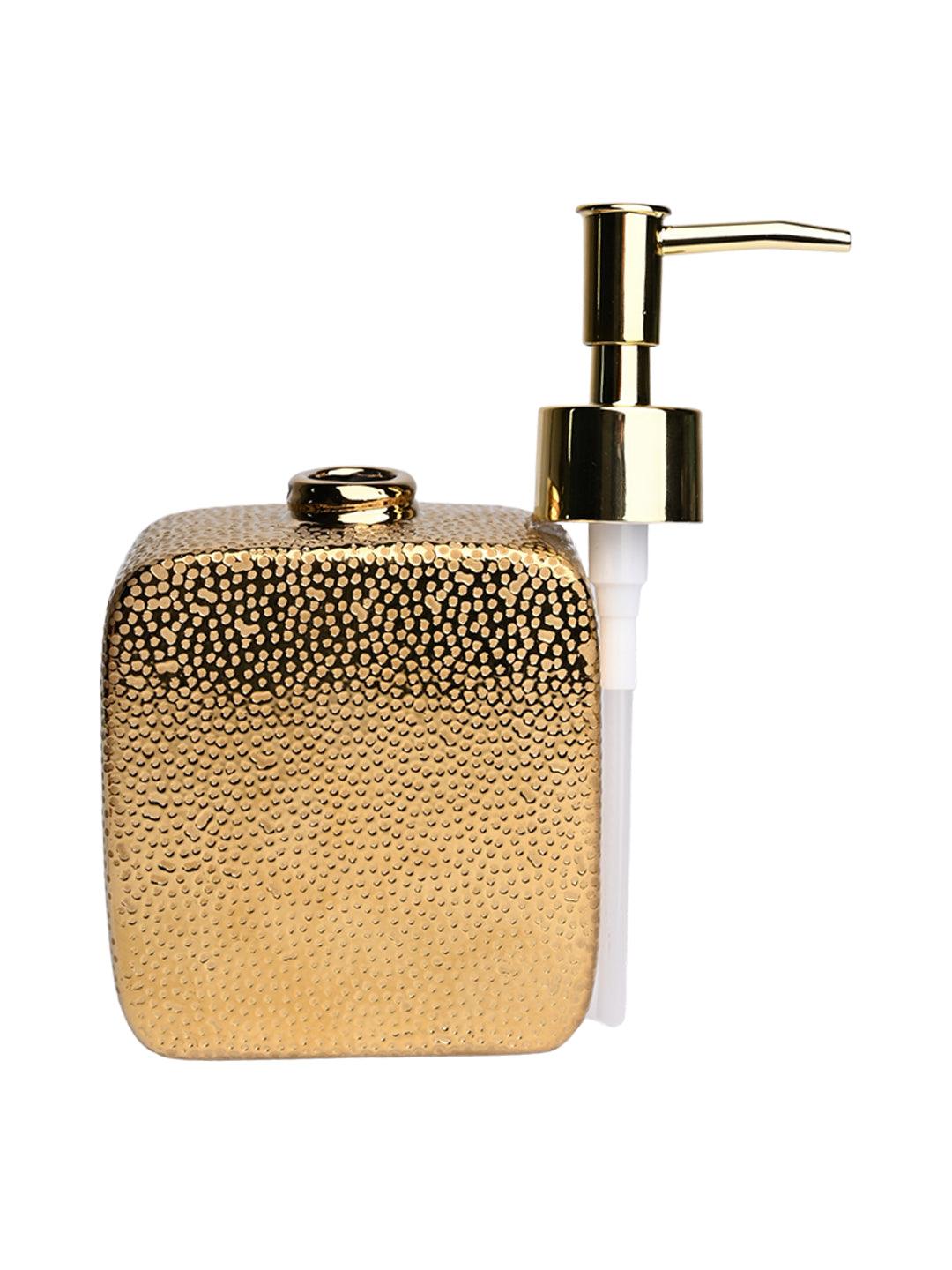 Golden Embossed Soap Dispenser