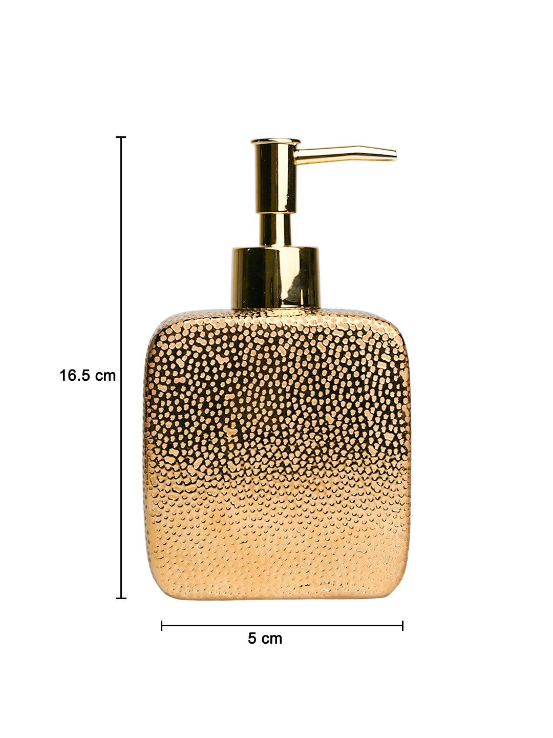 Golden Embossed Soap Dispenser