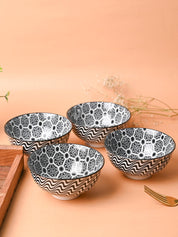 Floral Bowl Set of 4 - 280mL