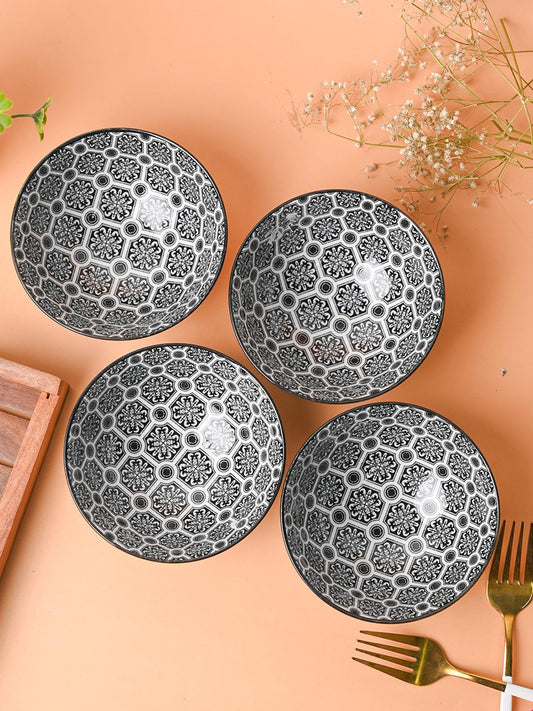 Floral Bowl Set of 4 - 280mL