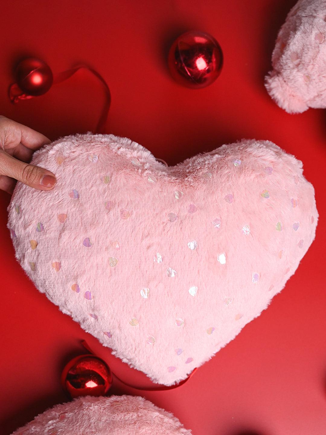 Pink Heart Soft Toy - 28CM