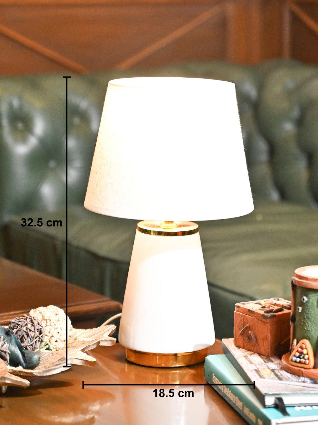 Off White Ceramic Table Lamp