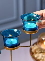 Turquoise 5 Votive Candle Holder