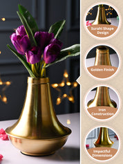 Surahi Shaped Metal Vase