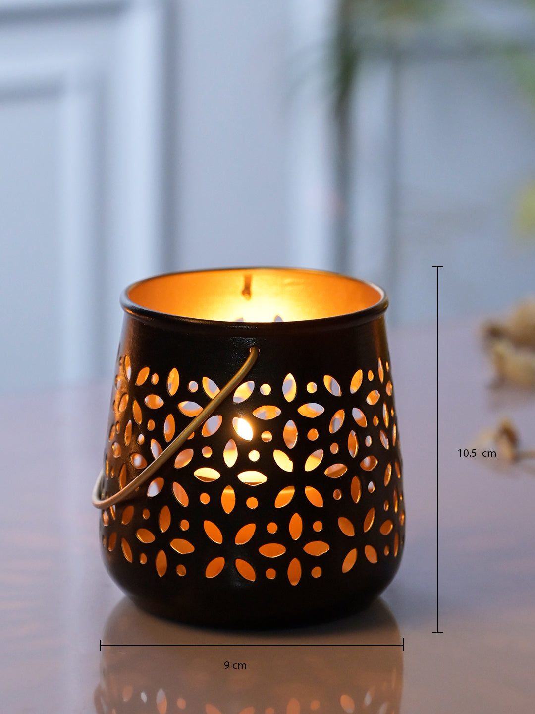 Black Hanging Tealight Holder Set