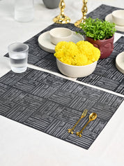 Black Placemat Set of 6