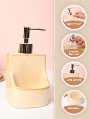 Beige Kitchen Soap Dispenser - 350mL