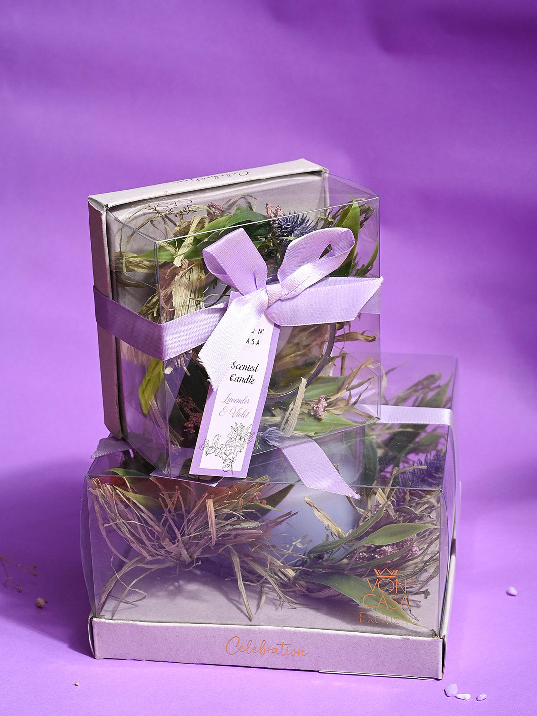 Lavender & Violet Fragrance Candle