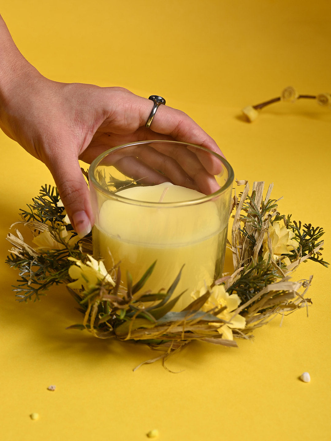 Small Lemon Rain Fragrance Candle