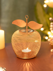 Golden Apple T-Light Holder