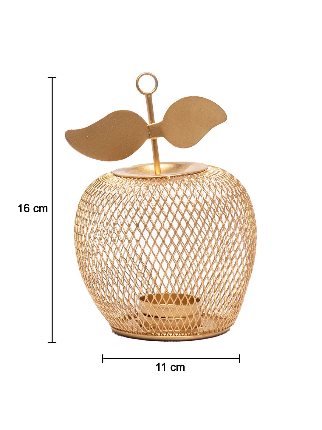 Golden Apple T-Light Holder