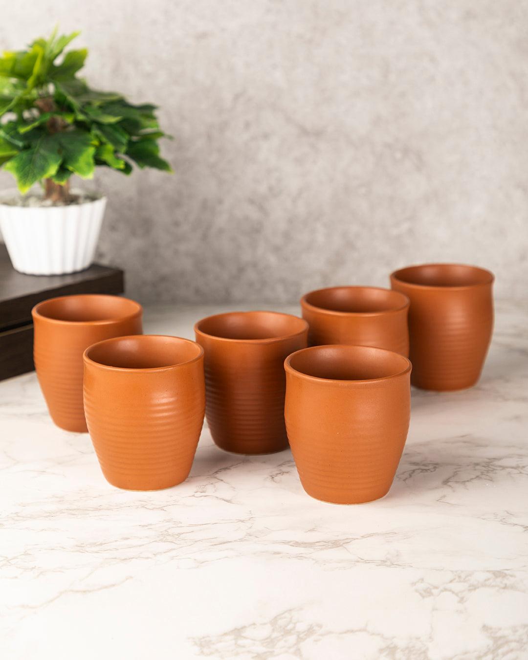 Terracotta Indian Kulhads ( Mugs ) - Set of 6