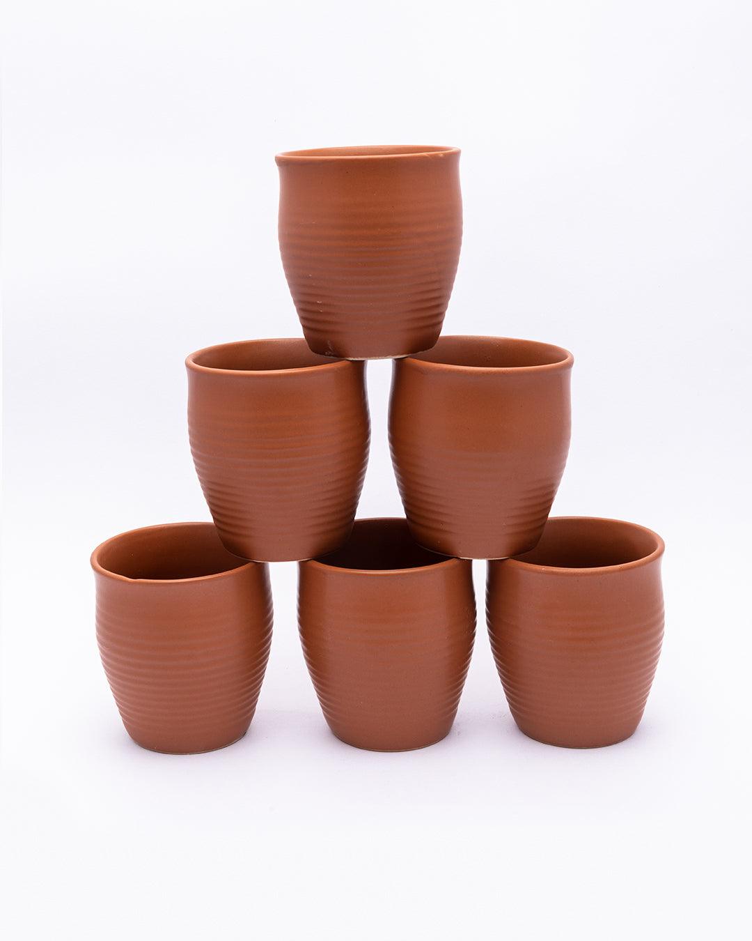 Terracotta Indian Kulhads ( Mugs ) - Set of 6