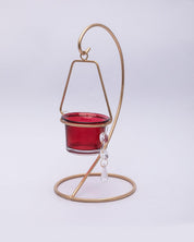 Red & Gold Votive Candle Holder