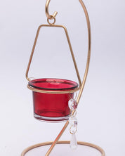 Red & Gold Votive Candle Holder