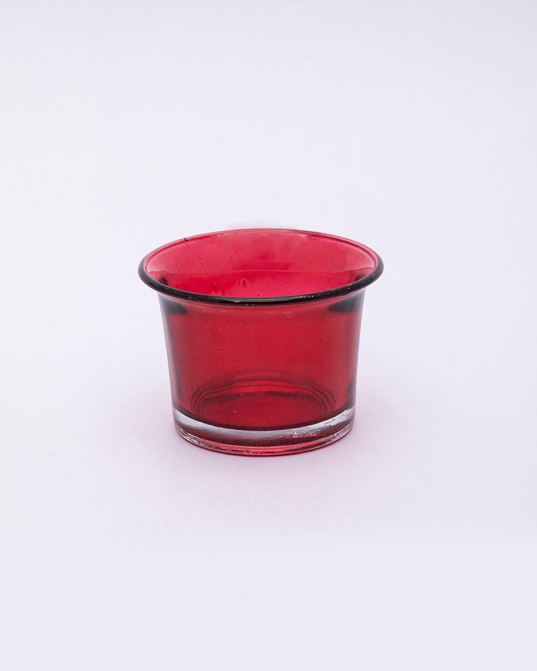 Red & Gold Votive Candle Holder