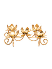 Golden Multi Lotus T-Light Holder