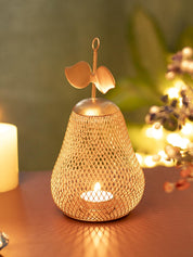 Golden Pear T-Light Holder