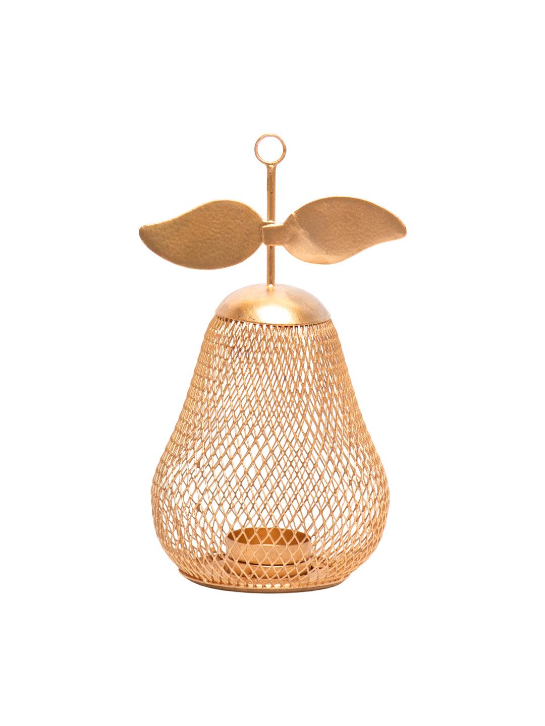 Golden Pear T-Light Holder