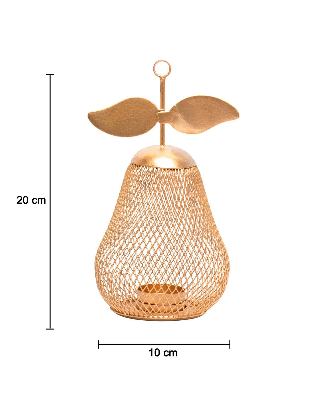 Golden Pear T-Light Holder