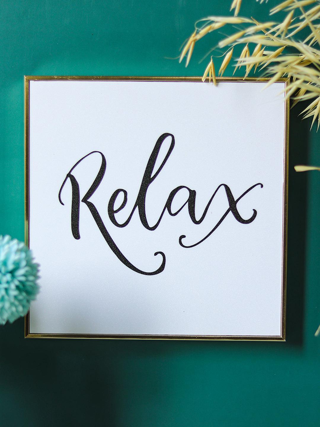 Relax Decorative Wall Plaque