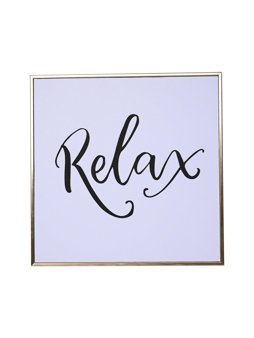 Relax Decorative Wall Plaque