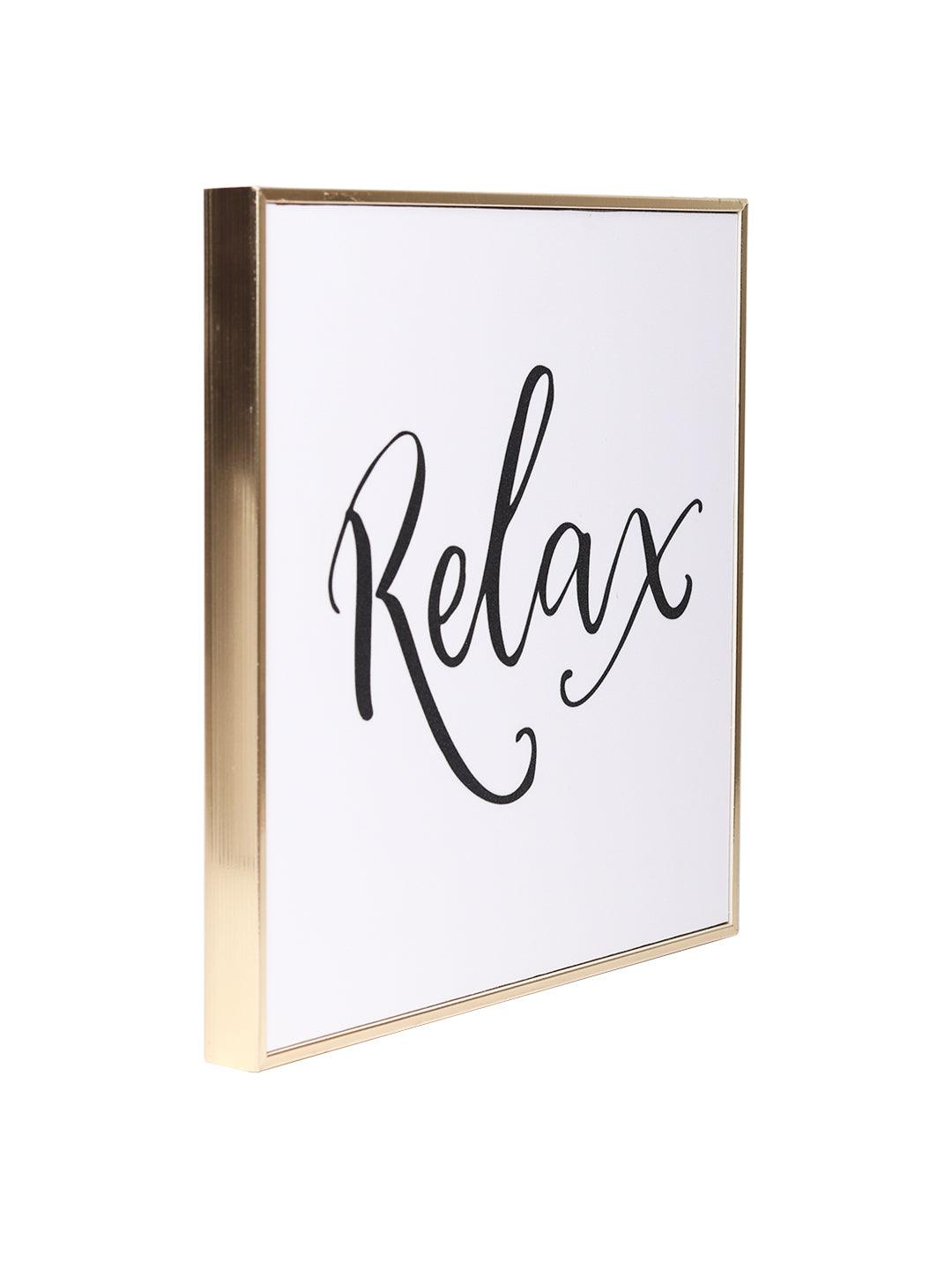 Relax Decorative Wall Plaque