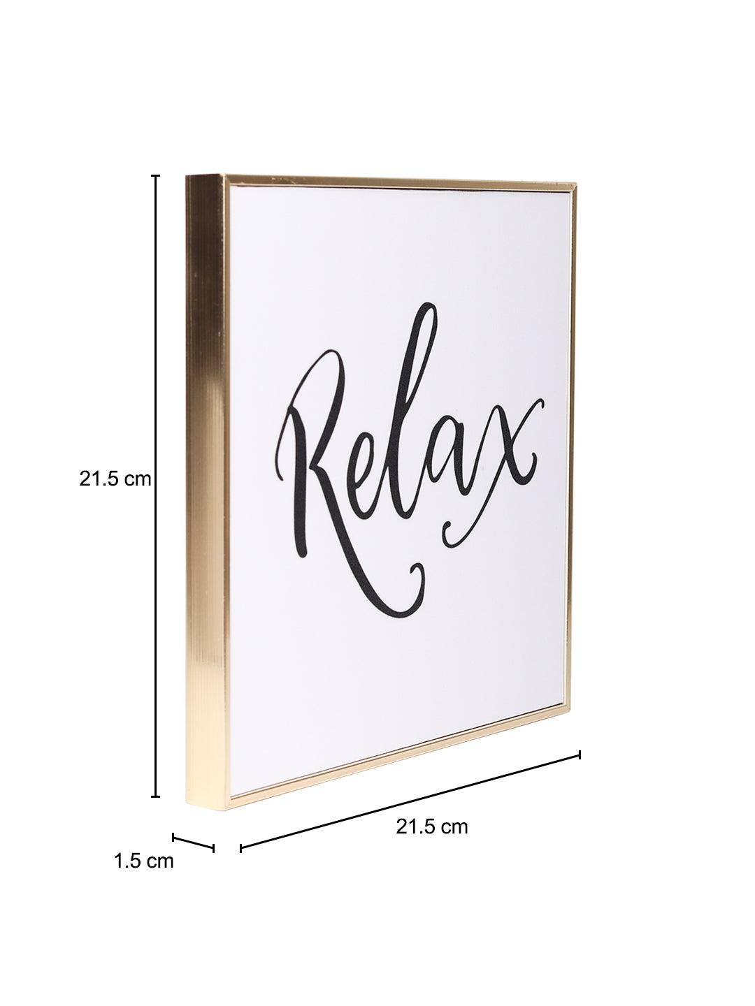 Relax Decorative Wall Plaque