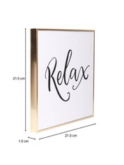 Relax Decorative Wall Plaque
