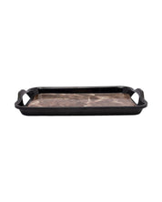 Black Melamine Tray - Set of 2