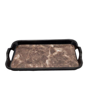 Black Melamine Tray - Set of 2